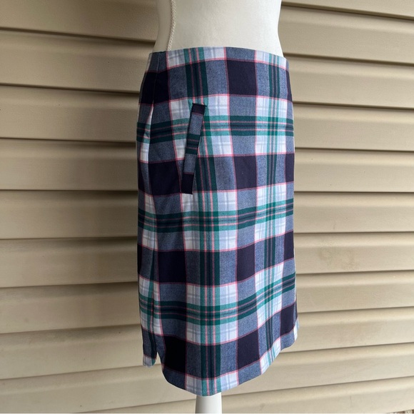 •Talbots• NWT Wool Blend Plaid Skirt  - Size 10 - Picture 4 of 10